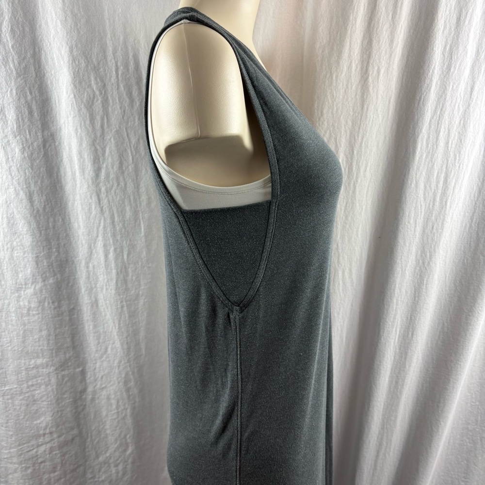 Kit & Ace Good feels brushed sleeveless grey dress M - Picture 8 of 13